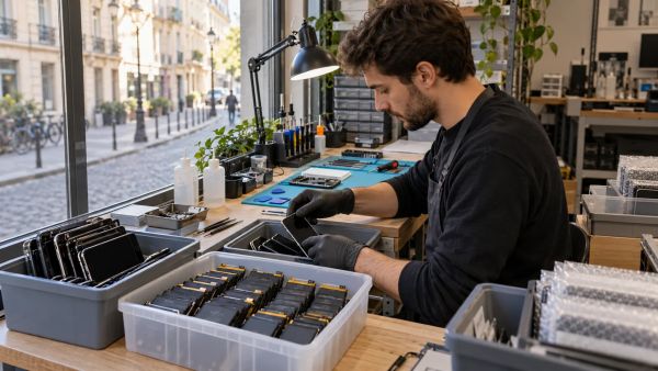 Inventaire essentiel pour un réparateur : écrans, batteries et plus